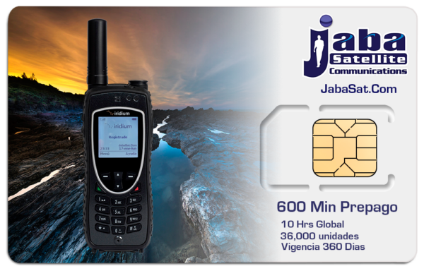 jabasat 600Min SIM Prepago IRIDIUM 2023