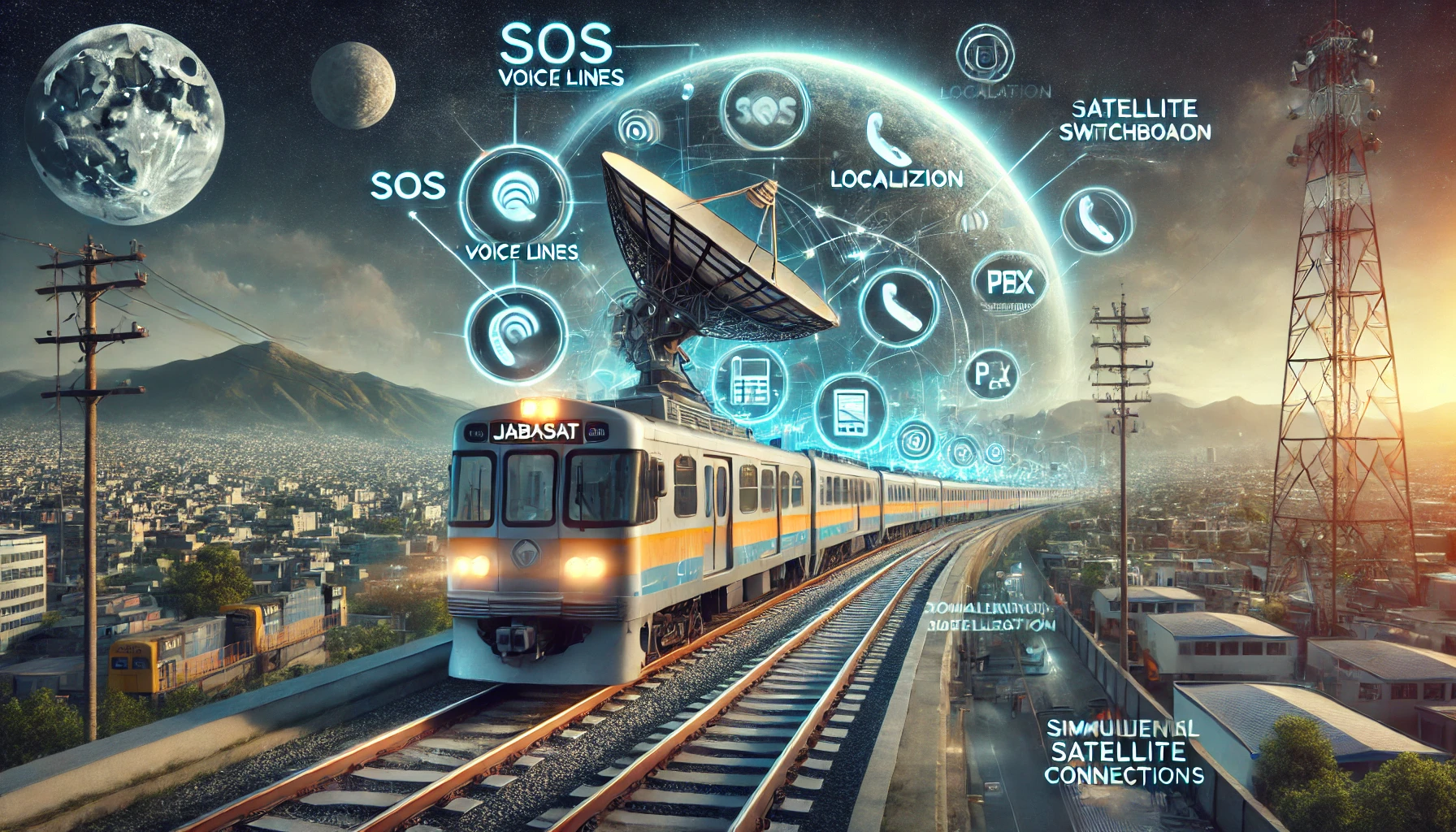 Telefonía Satelital para Trenes